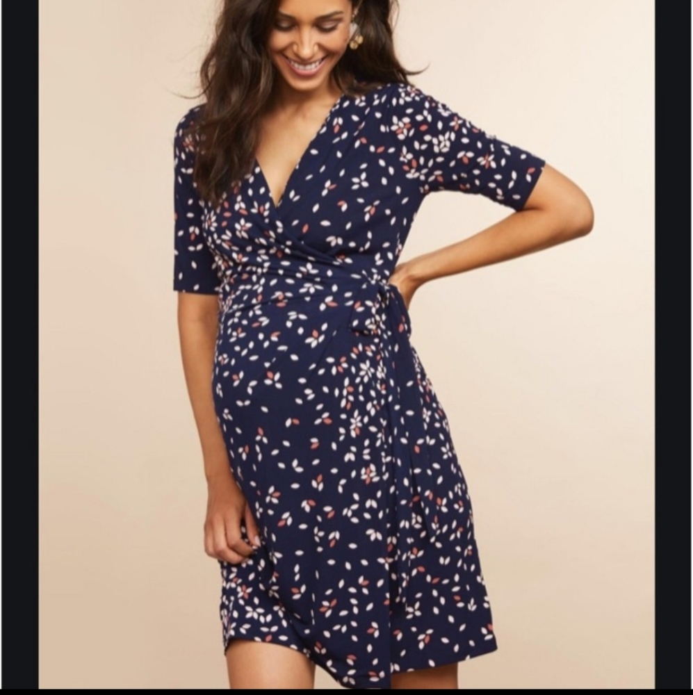Motherhood Maternity Wrap Dress